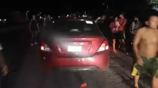 Al lugar llegaron los elementos de la Guardia Nacional (GN) División caminos,