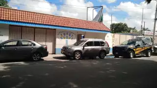 Ladrones irrumpieron el Centro de Educación Integral Peninsular de donde se llevaron cámaras y dinero. Foto: Fernando Poo H.