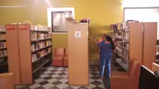 La Biblioteca Central Eligio Ancona se comenzó a instalar en la Casa de la Cultura, calle 25 por 80 y 82 centro, en el año 2012