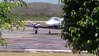 La aeronave quedó en garantía del interés fiscal a cargo del SAT