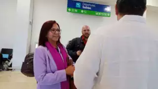 Leticia Ramírez Amaya llegó a Mérida este viernes