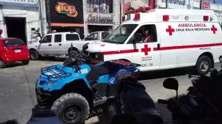 Las tres personas fueron atendidas y trasladadas a un hospital en Progreso