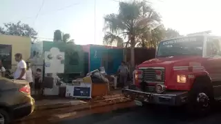Bomberos de la SSP llegaron al lugar cuando el fuego ya se había apagado