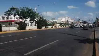 Las calles de Cancún se mantuvieron tranquilas la mañana y la tarde de este 25 de diciembre