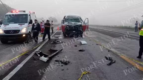 En el momento del accidente la combi no llevaba pasajeros En el momento del accidente la combi no llevaba pasajeros