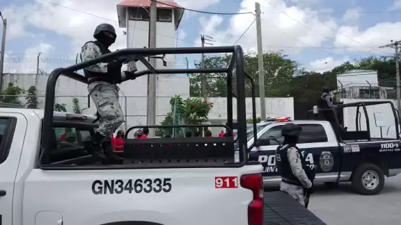 En el operativo participaron elementos de la Sedena y Guardia Nacional con armas largas En el operativo participaron elementos de la Sedena y Guardia Nacional con armas largas
