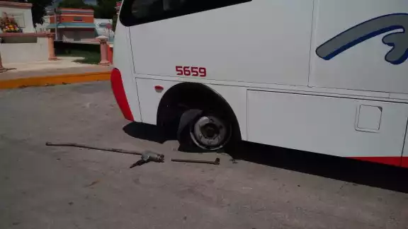 Solamente quedó en un ligero percance Solamente quedó en un ligero percance