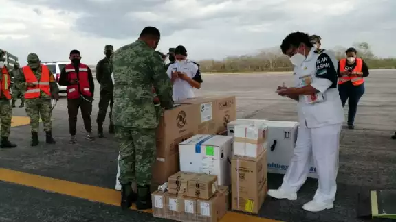 Llegan vacunas para aplicar segunda dosis en Campeche Llegan vacunas para aplicar segunda dosis en Campeche