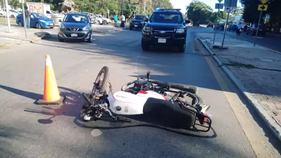 El ciclista circulaba de poniente a oriente sobre la calle 61-A