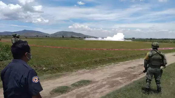 Fuga de gas en una toma clandestina en Acajete, Puebla (@PC_Estatal) Fuga de gas en una toma clandestina en Acajete, Puebla (@PC_Estatal)