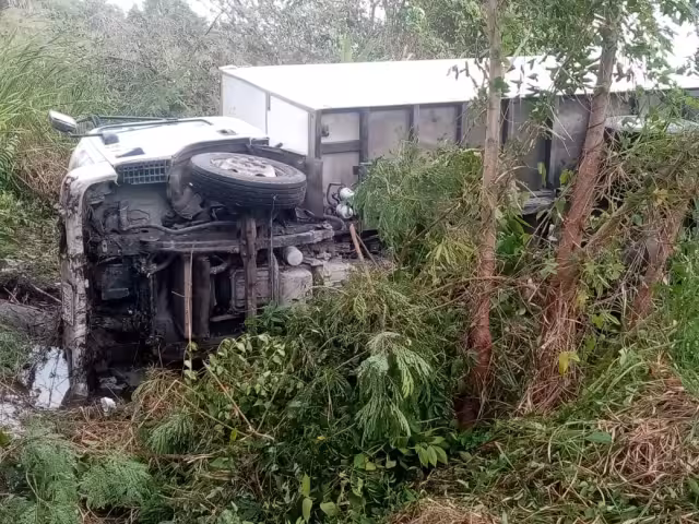 El hecho se registro en punto de las 13:20 horas
