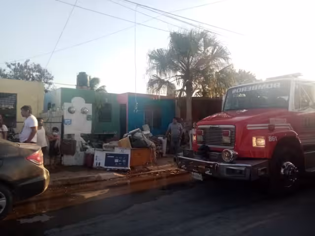 Bomberos de la SSP llegaron al lugar cuando el fuego ya se había apagado