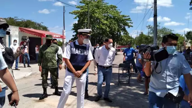 Elementos de Marina, Sedena y Guardia Nacional apoyaron durante la jornada