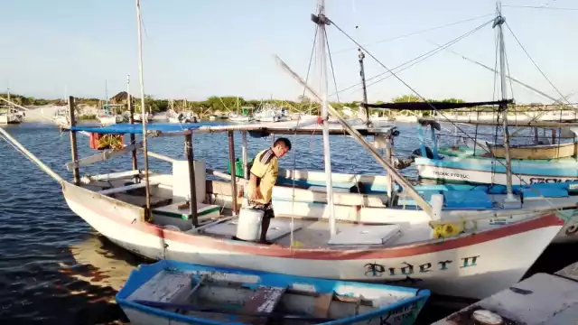 Pescadores que es rara la captura del mero