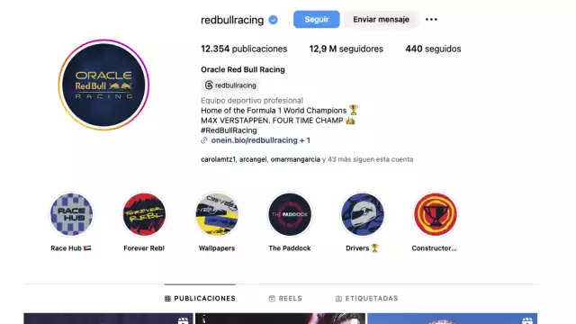 Red Bull sigue perdiendo seguidores en X e IG