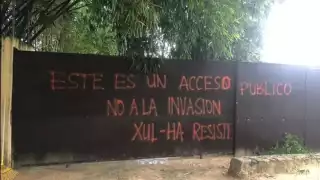 Los lugareños indicaron que los dueños de los terrenos se apropiaron de los accesos públicos hacia la Laguna de Bacalar