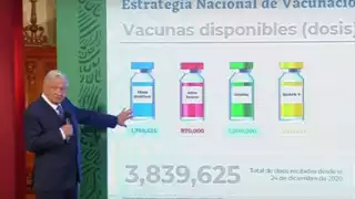 AMLO aseguró que México ha recibido más de tres millones y medio de vacunas anticovid