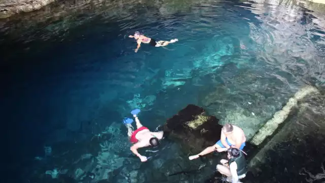 El arribo a este paraíso debe hacerse por el Oriente de la población, con dirección a Huhí