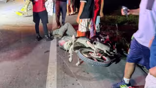 Carambola de motociclistas dejó cinco heridos en Chetumal