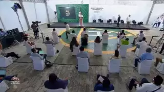 El Presidente de México encabeza la tradicional mañanera desde San Francisco de Campeche