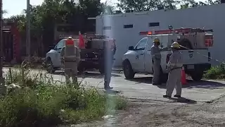 Los trabajadores procedieron a levantar el reporte correspondiente