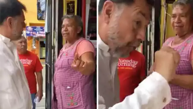 Gerardo Fernández Noroña fue tendencia en las redes sociales al ser captado debatiendo con un par de adultos mayores.