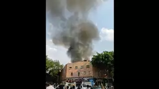 Se registra incendio en edificio de alcaldía Cuauhtémoc