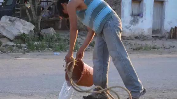 Pobladores de Cancabchén enfrentan crisis de agua potable
