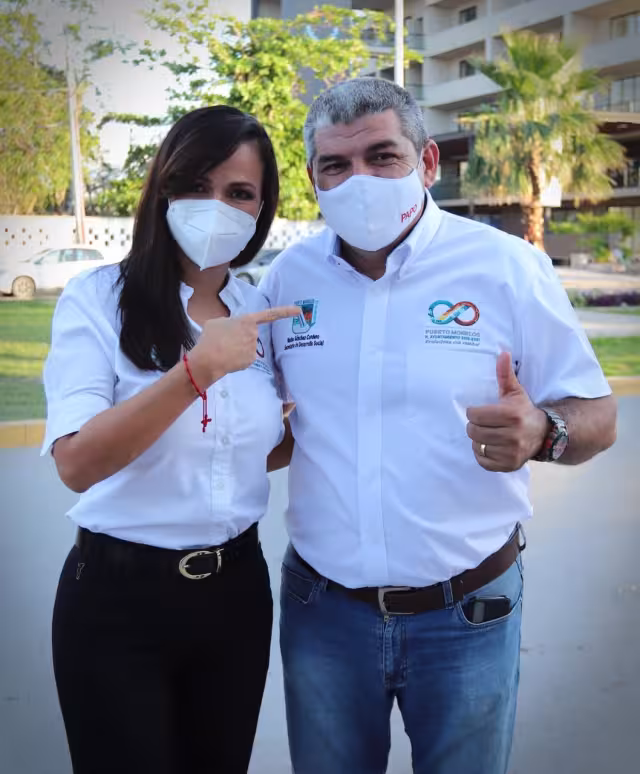 Esta imagen fue la publicada por la alcaldesa de Puerto Morelos