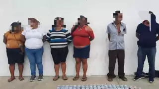 En el operativo policiaco se logró la aprehensión de cuatro mujeres y dos hombres en Valladolid