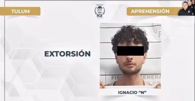 El detenido exigió un pago de 15 mil pesos, bajo la amenaza de difundir videos que podrían perjudicar socialmente a la víctima