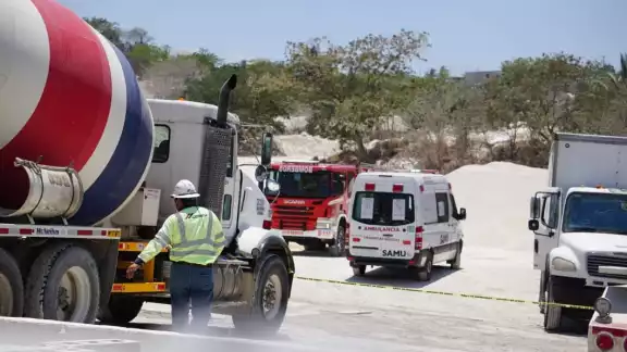 El accidente ocurrió al interior de la constructora Cemex en Campeche
