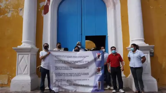 El paro fue pacifico y no afectó la actividad laboral del Edificio Principal del INAH El paro fue pacifico y no afectó la actividad laboral del Edificio Principal del INAH