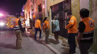 Incendio en casa histórica del barrio de Guadalupe en la capital de Campeche