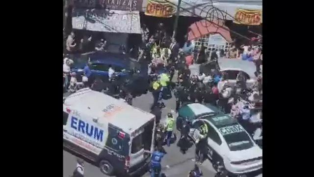 Una fuerte movilización se registró en medio del pánico