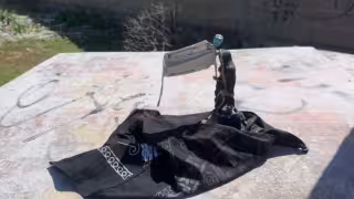 Inquieta a vecinos de Hunucmá altar de la Santa Muerte colocado en un parque público