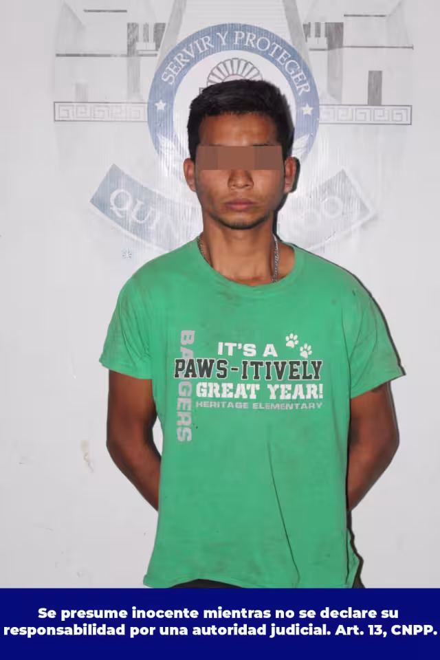 El detenido fue identificado como Luis Gerardo “N”