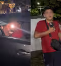 De acuerdo con testigos, el par de hombres presuntamente estaba alcoholizado. Trabajadores y algunos comensales evitaron que abandonaran el lugar