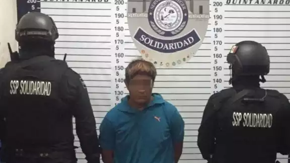 Cuando fue detenido, el sujeto mostró una actitud agresiva contra los policías Cuando fue detenido, el sujeto mostró una actitud agresiva contra los policías