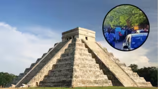 Este lunes uno de los accesos a Chichén Itzá fueron cerrados por ejidatarios