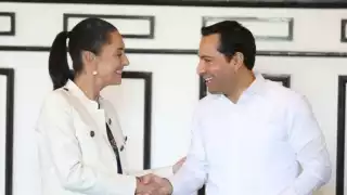 El gobernador Mauricio Vila y la jefa de Gobierno de la Ciudad de México, Claudia Sheinbaum Pardo, informaron un convenio turístico