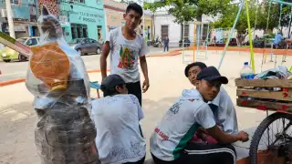 La travesía es pensando en su familia, principalmente “pidiéndole a la Virgen por mi mamá y mi hija de tres años"