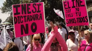 Entre pancartas, ciudadanos pidieron respeto al INE