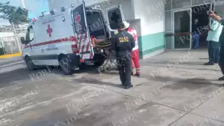 El joven fue trasladado al hospital para su atención en Escárcega
