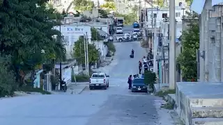 Un fuerte operativo se registró en la colonia 20 de Noviembre este jueves