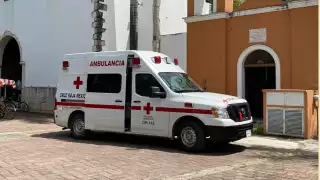 La Cruz Roja acudió a la iglesia para darle atención a la mujer