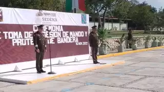 En Escárcega, presentan a nuevo mando militar el 11° Regimiento