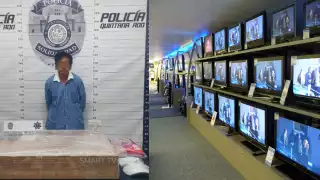El hombre fue detenido y enviado a las instalaciones de la Policía Quintana Roo