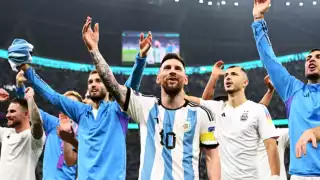 Messi continúa con los festejos del campeonato mundial de Qatar 2022