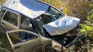 A pesar de lo aparatoso del accidente, el conductor salió ileso
